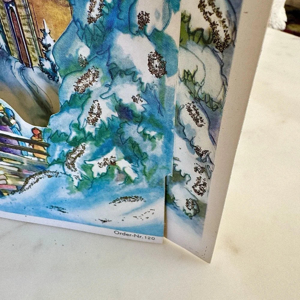 VTG Christmas Advent Calendar RS‎ Stuttgart Rohr West Germany Glitter New Nr 120